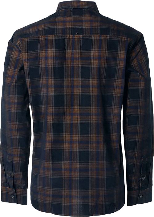 No Excess Overhemd Corduroy Ruit Navy Product / Achterkant