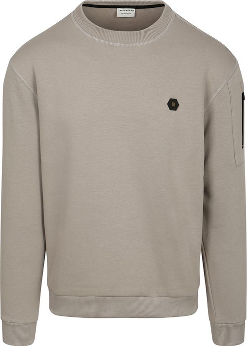 No Excess Sweater Crewneck Taupe Product
