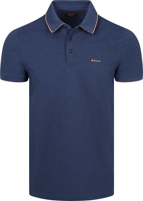 NZA Polo Henley Piké Navy Sky Product
