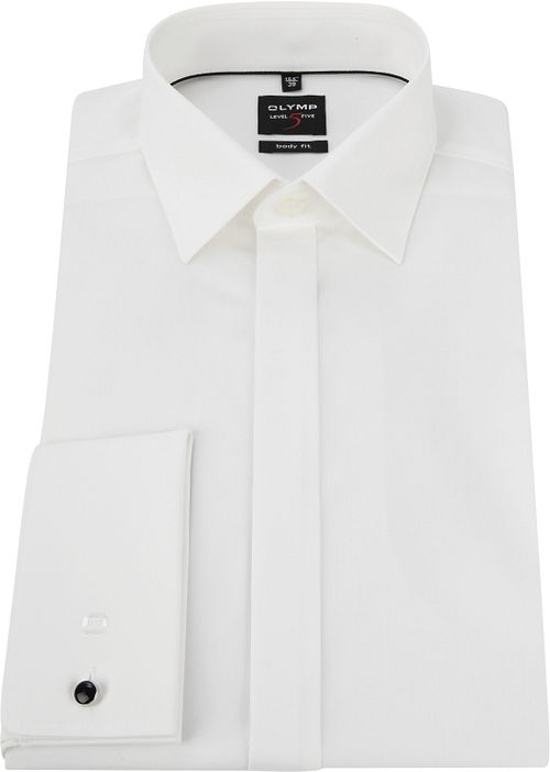OLYMP Tuxedo Shirt Level 5 Body Fit Ecru French Cuff Product