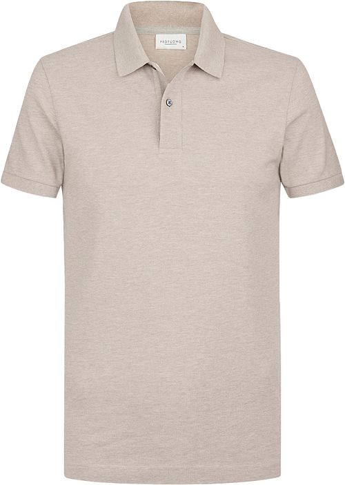 Profuomo Piquet Poloshirt Beige Product