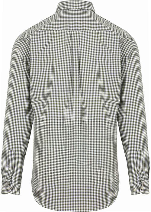 Steppin' Out Camisa Popelín Cuadros Verde Product / Achterkant