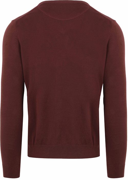 Suitable Respect Baumwolle Vinir Pullover Bordeaux Product / Achterkant
