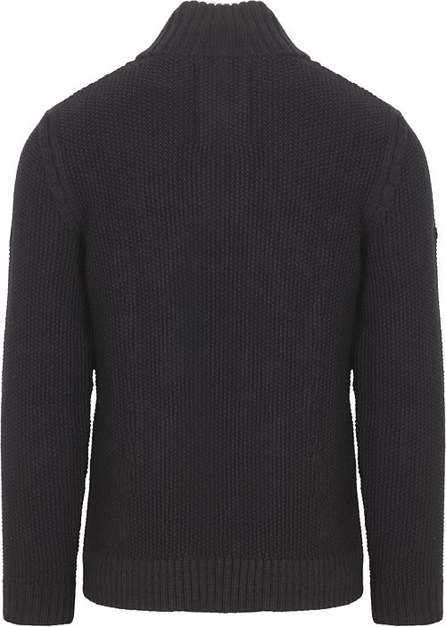 Superdry Jacob Cable Sweter Half Zip Navy Product / Achterkant