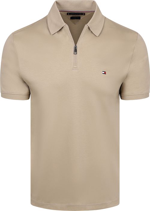 Tommy Hilfiger Half-Zip Polo Shirt Interlock Beige Product
