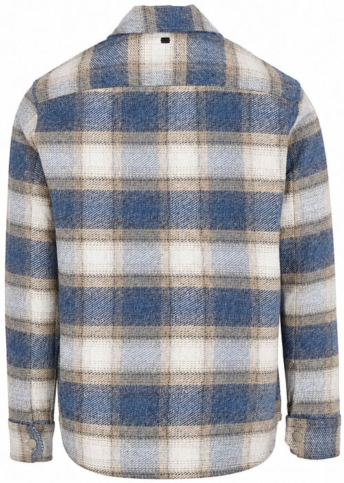Vanguard Overshirt Brushed Karo Blau