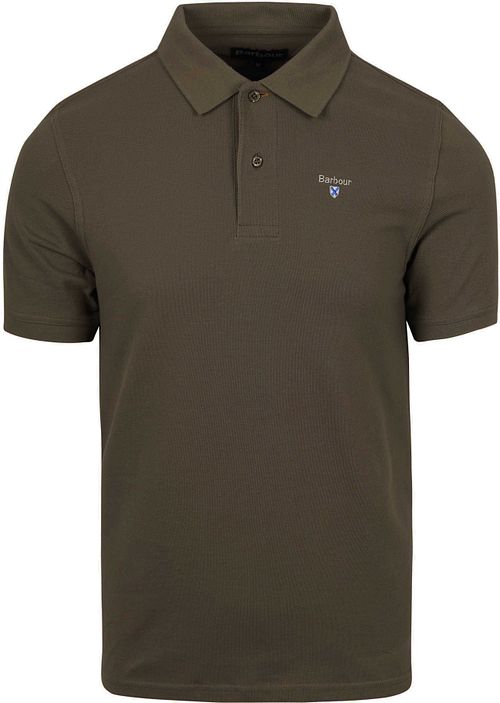 Barbour Basic Polo w kolorze oliwkowozielonym Product