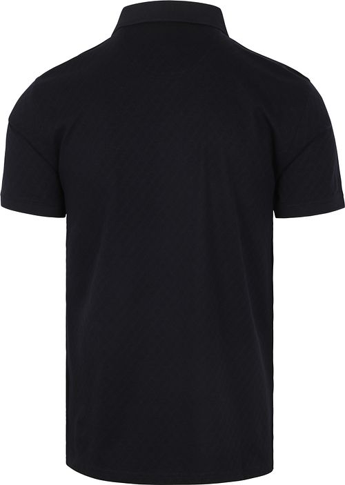 Barbour Sutton Tailored Polo Navy Product / Achterkant