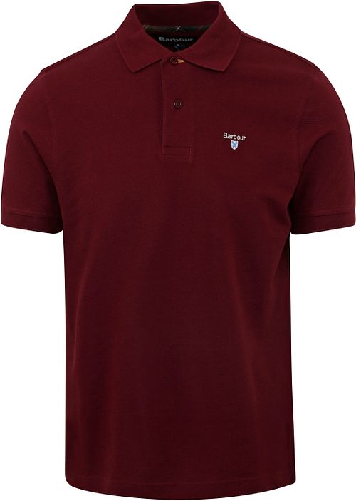 Barbour Polo Tartan Piqué Bordeaux Product