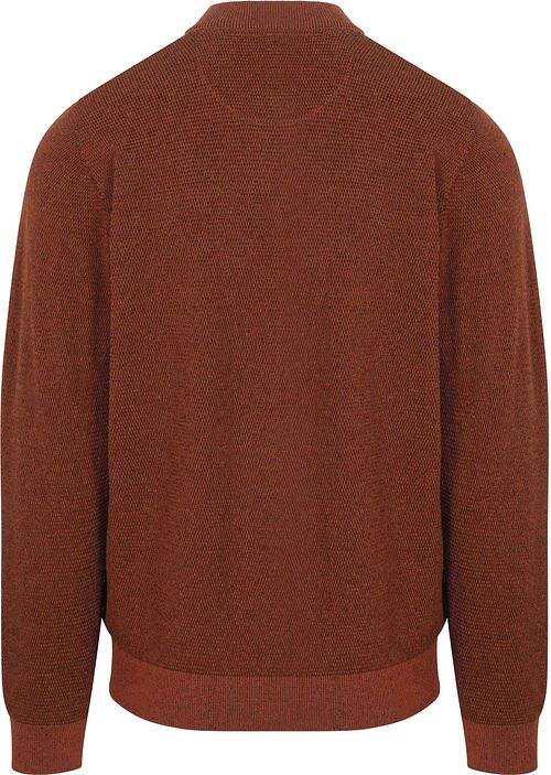 Casa Moda Strickjacke Zip Structure Brique Product / Achterkant