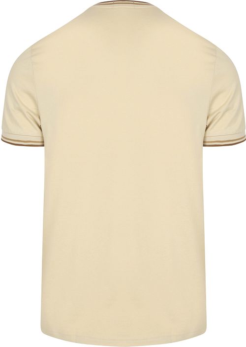 Fred Perry T-shirt Twin Tipped Beige Z53 Product / Achterkant