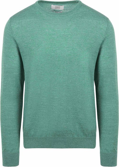 KING Essentials The John Pullover in lana merino verde Product