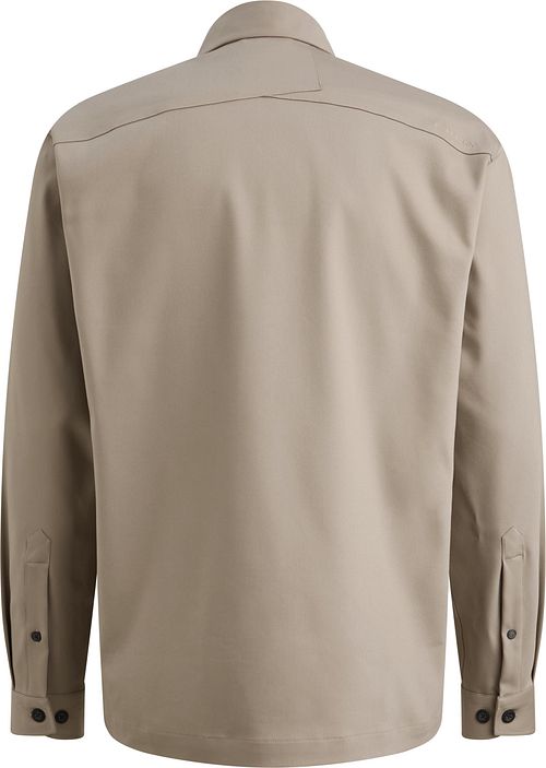 Koszula typu overshirt Cast Iron Tech Zip w kolorze beżowym Product / Achterkant