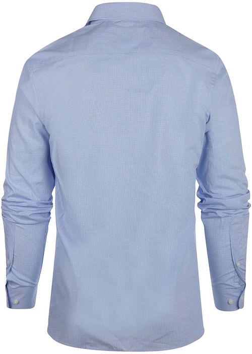 Steppin' Out Hemd Slim-Fit Ruit Lichtblauw Product / Achterkant