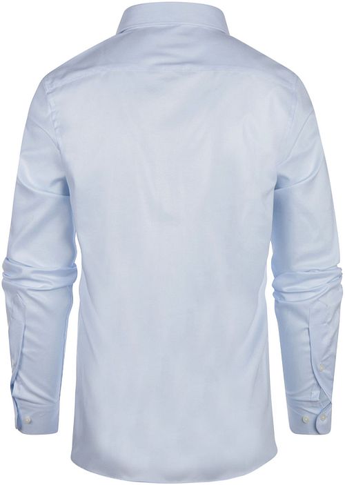 Steppin' Out Overhemd Slim-Fit Twill Lichtblauw Product / Achterkant