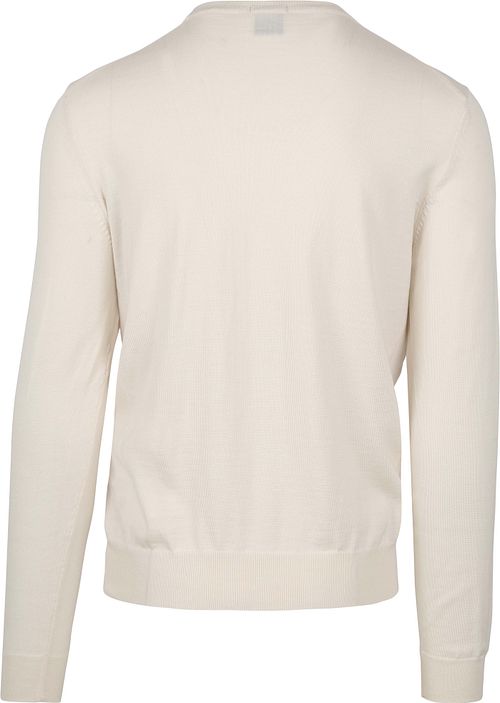 Maglione BOSS Botto in lana ecru Product / Achterkant