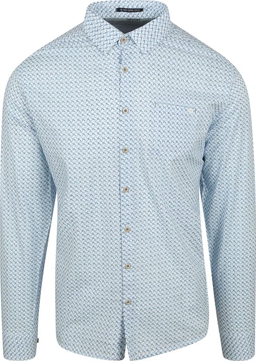 No Excess Chemise Impression Bleu Clair Product