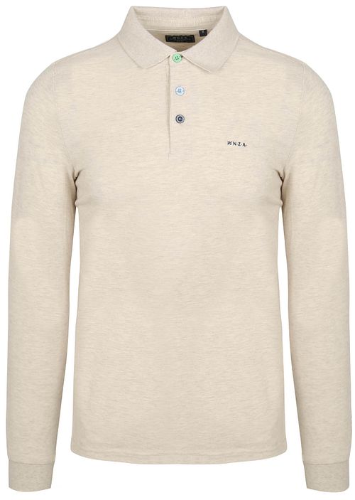 NZA Langærmet Polo Marshall Lys Creme Product