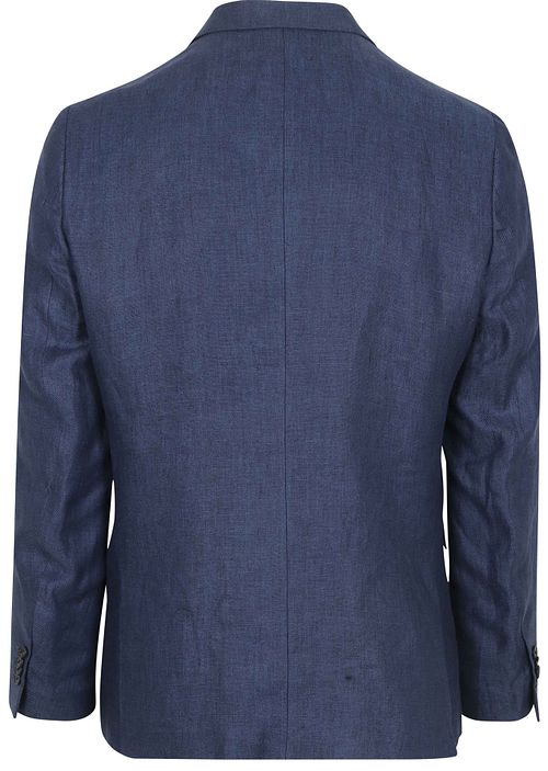 Passende Blazer i Linsk Panama Navy Product / Achterkant