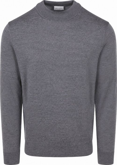 Profuomo Turtleneck Merino Pullover Grau