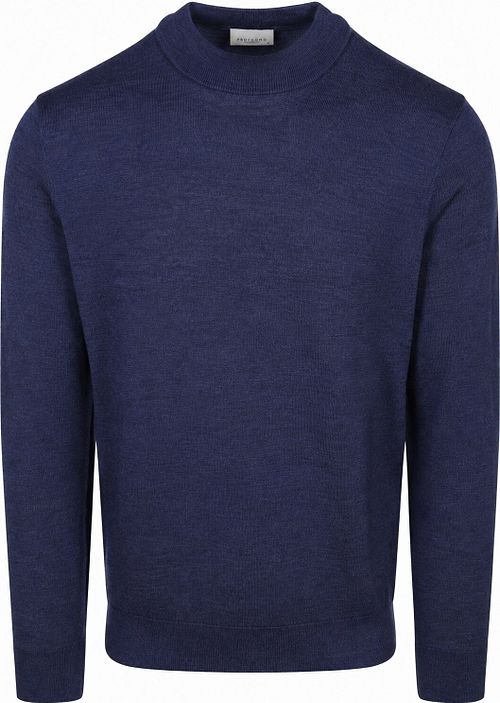 Profuomo Turtleneck Pullover Merino Royal Blue