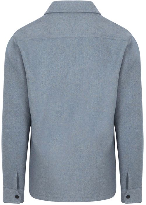 Suitable Overshirt Wool Blend Blauw Product / Achterkant