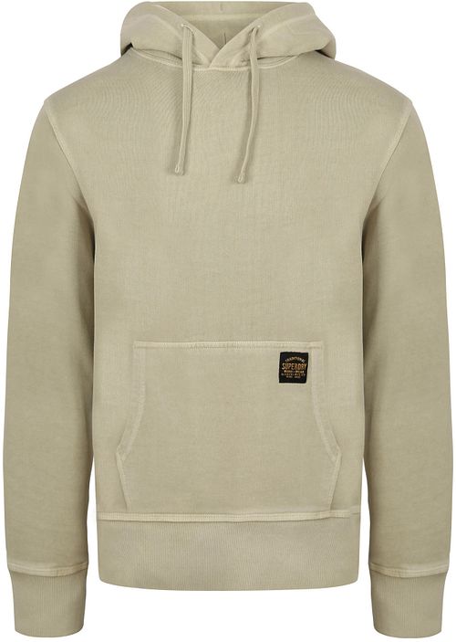 Superdry hættetrøje Vasket Beige Product