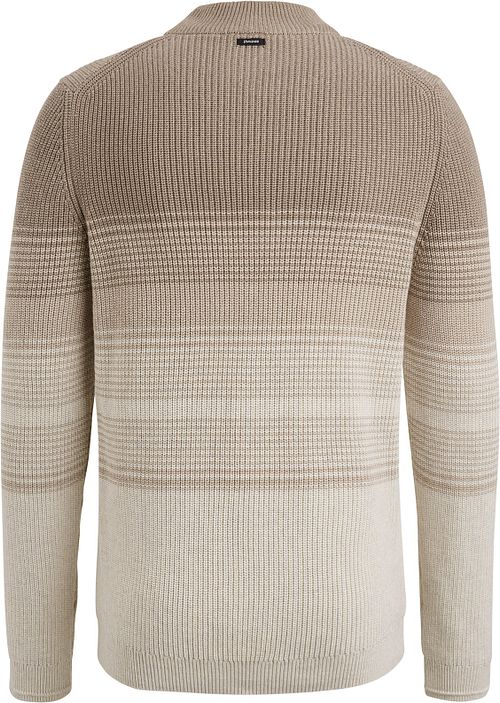 Sweter Vanguard z dzianiny w paski w kolorze beżowym Product / Achterkant