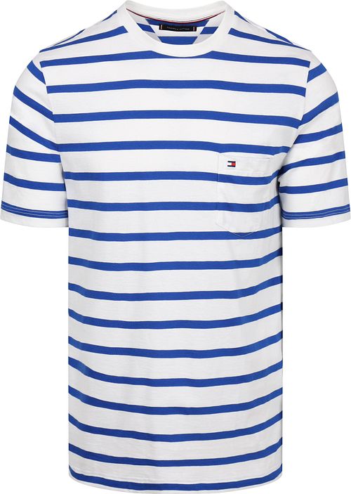 Tommy Hilfiger T-Shirt Righe Blauw Product