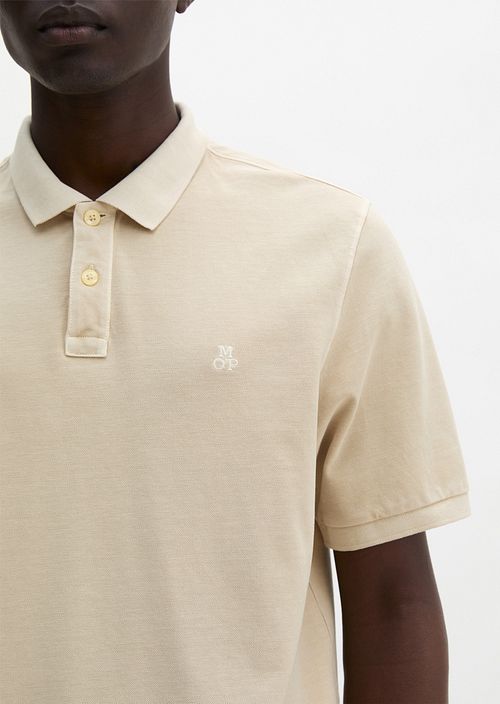 Marc O'Polo Pikétröja Piqué Oat Beige Model / Detail