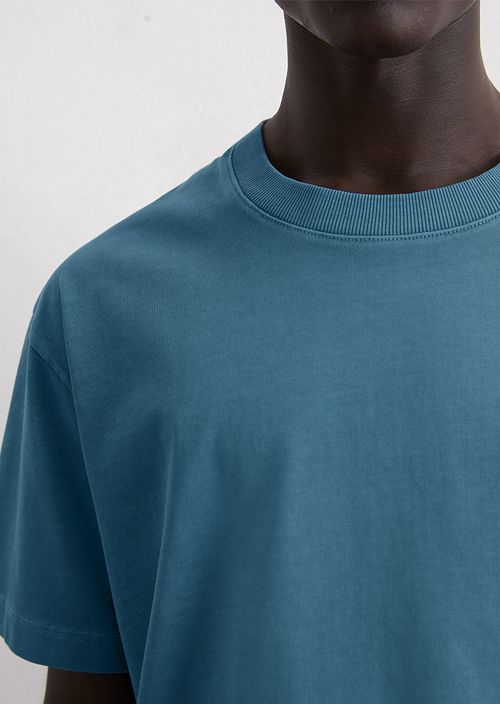 Marc O'Polo Heavy T-Shirt Blau Model / Detail