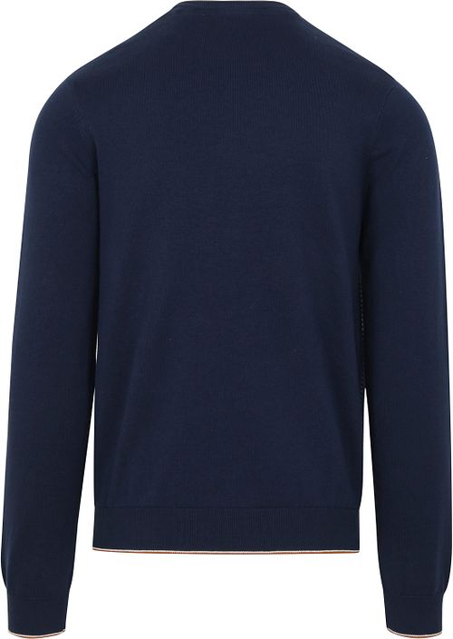 Blue Industry Strukturierter Pullover Dunkelblau Product / Achterkant