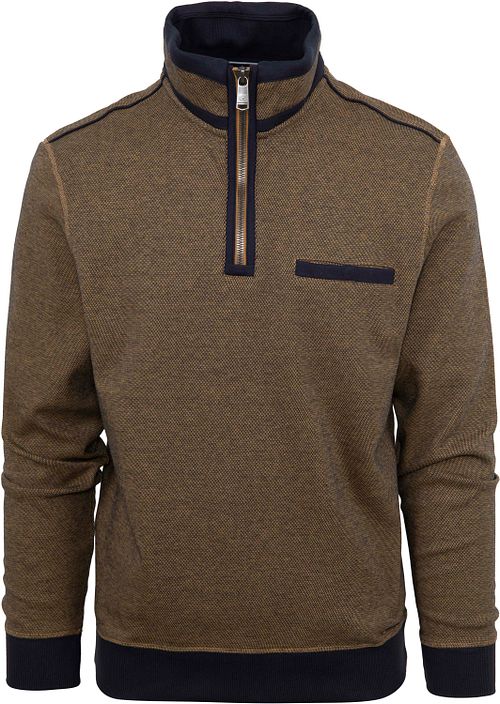 Casa Moda Halfzip Sweater Ochre Yellow Product / Detail