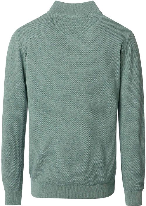 Casa Moda Halfzip Pullover Structure Melange Light Green Product / Detail