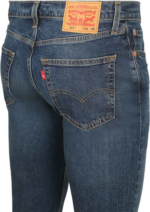 Jeansy Levi's 511 z denimu w kolorze granatowym Product / Detail