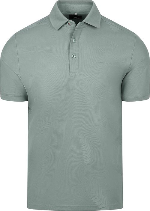Koszulka polo State of Art Leafs z piki w kolorze zielonym Product