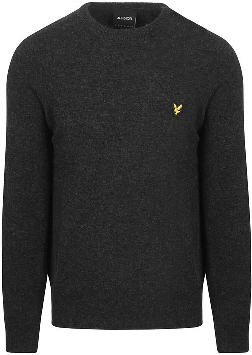 Lyle & Scott Pullover i Sort Lammeuld Product