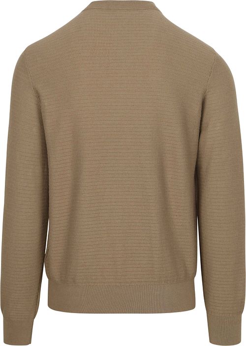 Maglione BOSS Anion color taupe Product / Achterkant