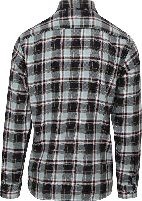 Marc O'Polo Shirt Plaid Light Blue Product / Achterkant