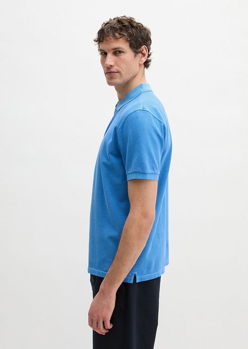 Marc O'Polo Pikétröja Faded Blå Model / Zijkant