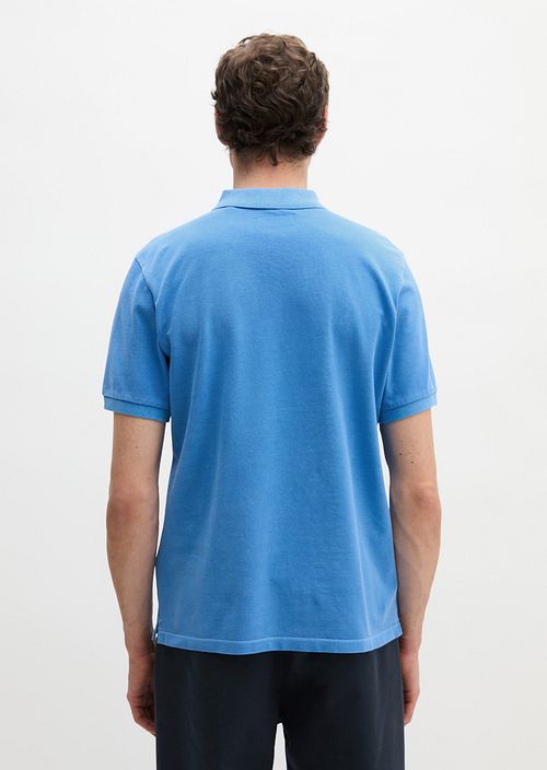 Marc O'Polo Poloshirt Faded Blau Model / Achterkant