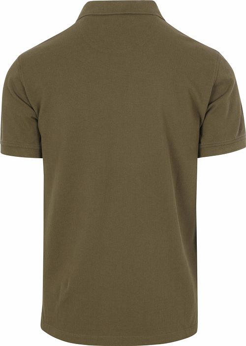 McGregor Piqué Poloshirt Olivgrün Product / Achterkant