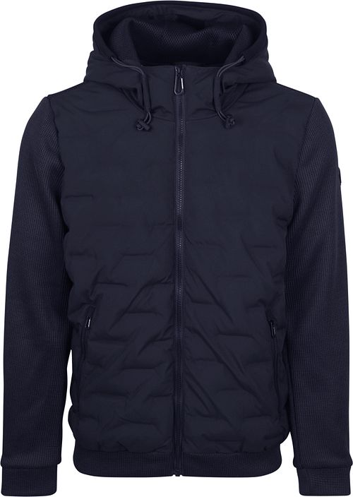 No Excess Jacket Knitted Sleeve Navy Product