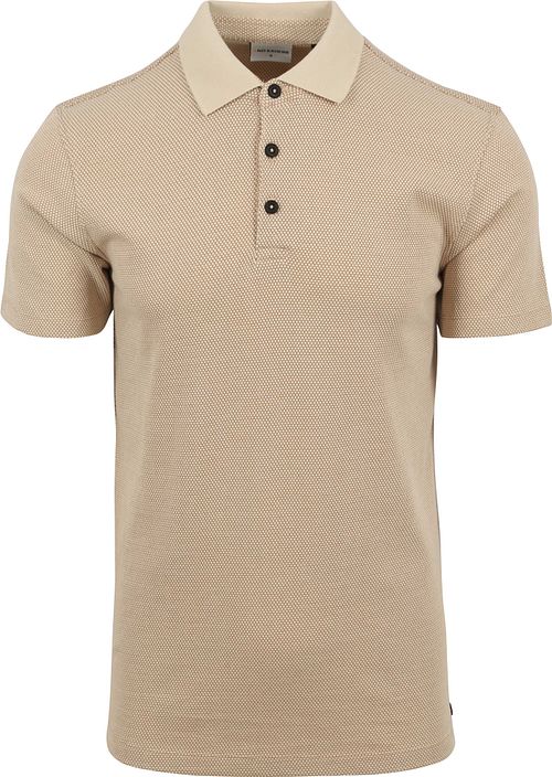 No Excess Polo Skjorte Struktur Beige Product