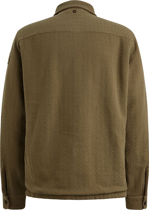 PME Legend Overshirt Bold Waffle w kolorze przygaszonej zieleni Product / Achterkant