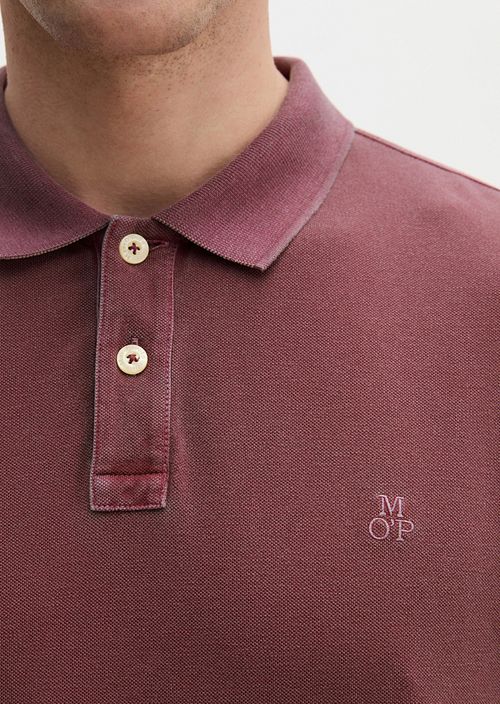 Marc O'Polo Pikétröja Piqué Acai Röd Model / Detail