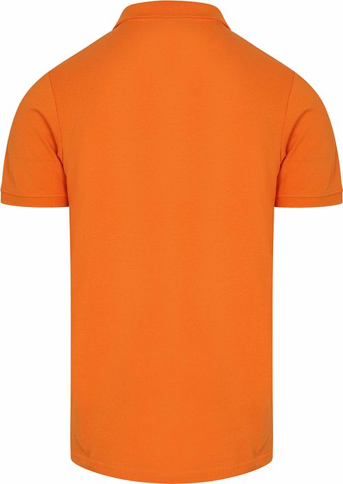 Steppin' Out Polo Piqué Orange Product / Achterkant