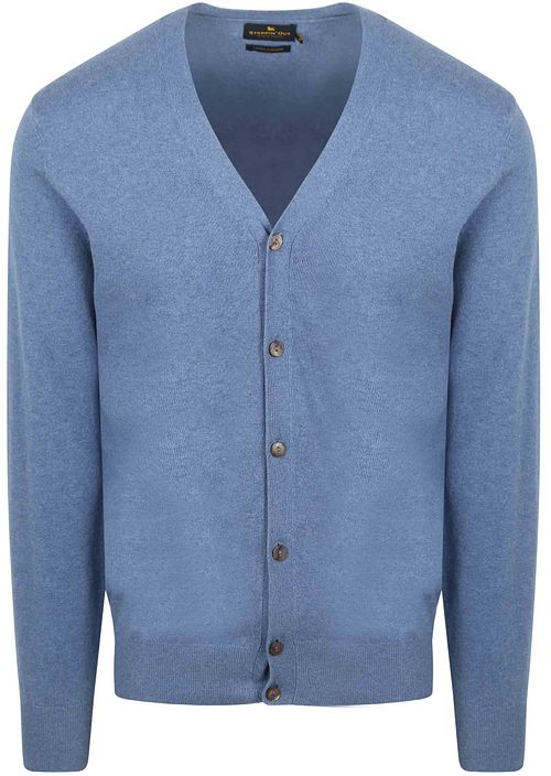 Steppin' Out Vest Bomull Kasjmir Blå Product