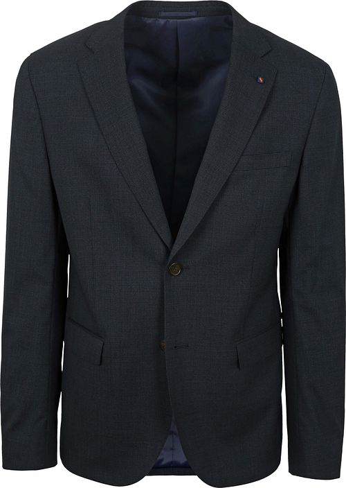 Garnitur Suitable Strato Pied De Poule z wełny w kolorze granatowym Product