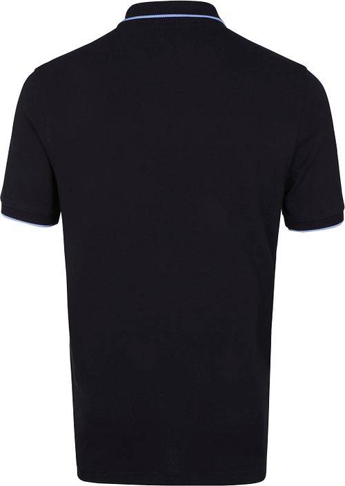 Suitable Poloshirt Tip Ferry Navy Blauw Product / Achterkant